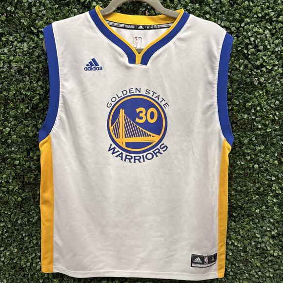 adidas Other - Adidas Golden State Warriors Jersey Youth XL White Steph Curry NBA Basketball